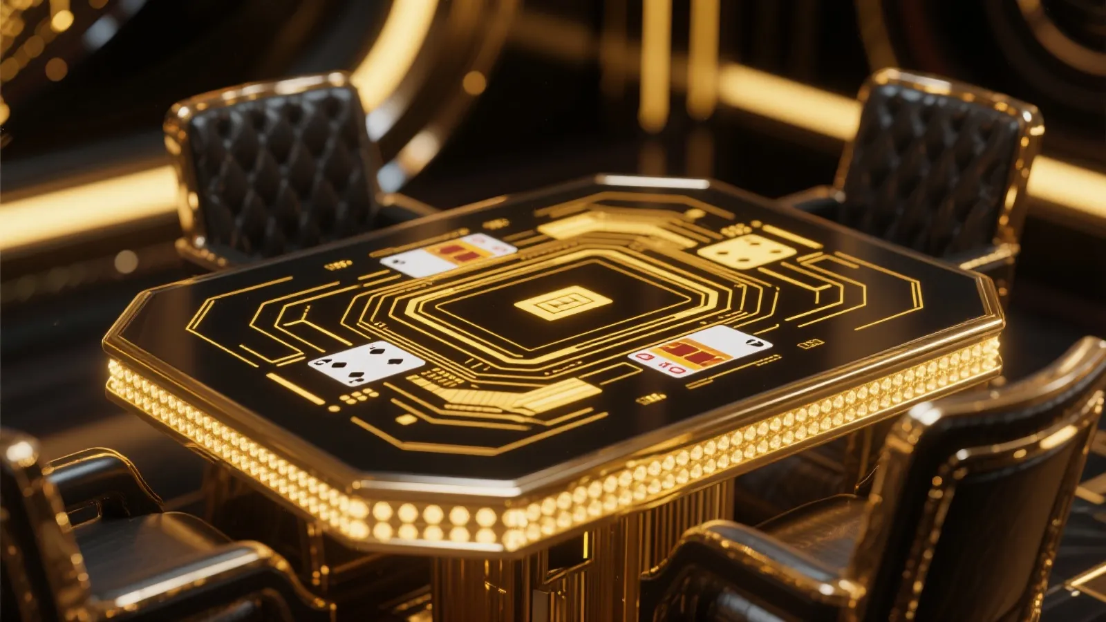 金色棋牌娱乐氛围
